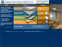 Tablet Screenshot of chanakyatechnologies.com